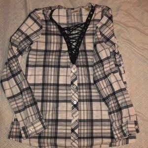Tie up flannel